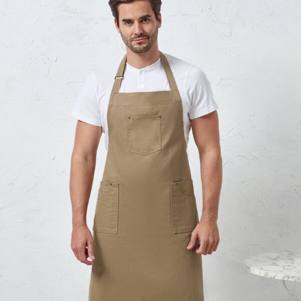 Premier Cotton Chino Bib Apron Thumbnail